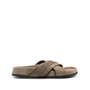 톰포드 크로스오버 로고 스트랩 슬라이더 샌들 J1299LCL046N