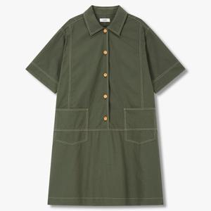 [톰보이] 코튼스티치 포인트 원피스 9175341983