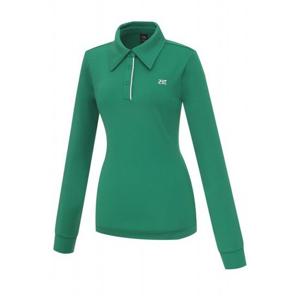 [23구골프][23구]여성 배색 라인 빅카라 긴팔 카라 티셔츠 EN3LT