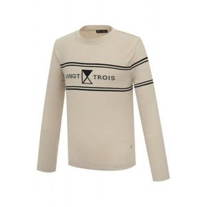 [23구골프][23구]남성 로고 라운드넥 니트 스웨터 EN3MKT022