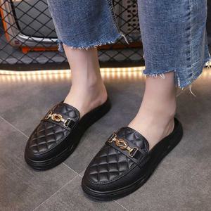 여자 20대 30대 신발 골드 체인 뮬로퍼 퀄팅 블로퍼