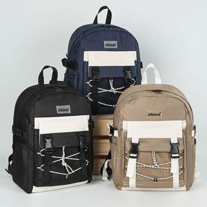 중학생백팩 남여공용 투톤 캐주얼 D 372 트렌디 학생백팩 4컬러