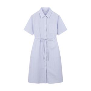 [폴햄]여성 쿨링 시어서커 셔츠형 원피스 PHF2OO2260