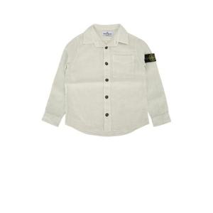 스톤아일랜드 키즈 키즈 화이트 긴팔 셔츠 110000245 V006A