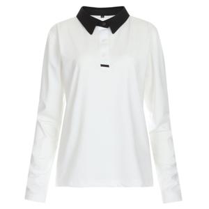 [샵앤]케인 베이직 골프 긴팔 카라티 NE-WSH-W515-화이트