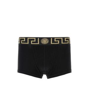 베르사체 남성 블랙 Stretch 면 팬티 세트 AU101811A10011 A80G