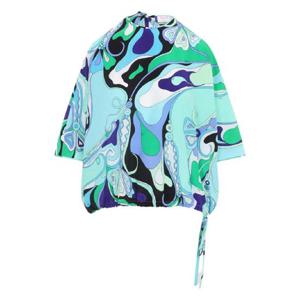 25 FW 푸치 오키드 프린트 실크 블라우스 5HRM515H733 TP438043223