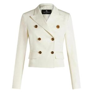 25 FW 에트로 엠보스드 로고 버튼 더블 브레스티드 재킷 WRCA003899TUEG0 TP432242016