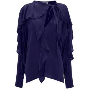 25 FW 빅토리아베컴 타이 디테일 러플 블라우스 1124WSH005205B TP432469305