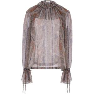 25 FW 생로랑 페이즐리 프린트 실크 블라우스 819584Y3K58 TP435823747