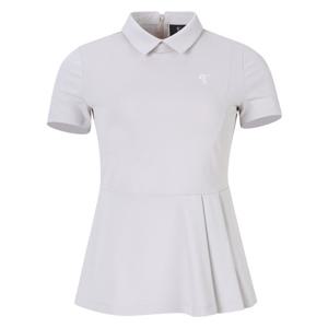 [LPGA]여성 언발란스 플리츠 티셔츠(L232TS520P)