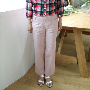 [쉬즈마담]P91975  트윈포켓 스티치 면통바지 50대 엄마옷