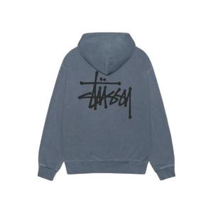 스투시 베이직 피그먼트 다이드 후드 네이비 1925001