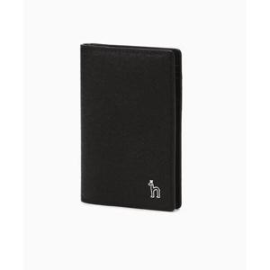 [헤지스ACC] 블랙 솔리드 소가죽 카드지갑 HJHO5F615BK