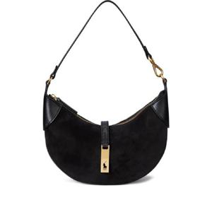 25 FW 폴로 랄프로렌 스웨이드 크레센트 숄더 백 428929801010 TP438836535