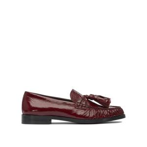 알로하스 여성 버건디 가죽 로퍼 S10056204