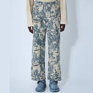 25 FW 1981 올오버 자카드 디테일 디스트레스트 피니쉬 데님 진 워싱블루 C00080 863