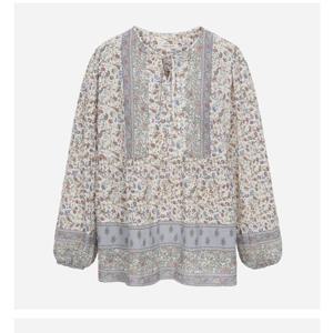 [써스데이아일랜드]보더믹스 블라우스(T252MBL144W)