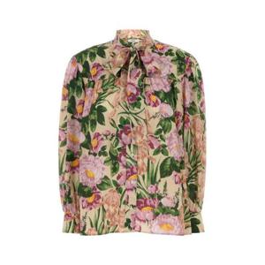 끌로에 올오버 플로럴 프린트 보우넥 블라우스 CHC25AHT19992 293 TP942430753