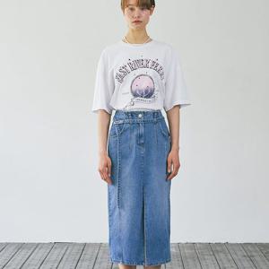 [올리브데올리브]벨티드 데님 롱 스커트(OJ4MS440)