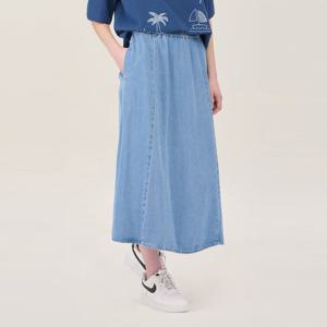 [베네통]밴딩 데님 스커트 BASKF3531