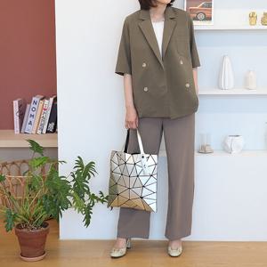 [쉬즈마담]J31695 로제 더블 스판 여름 자켓 50대 엄마옷