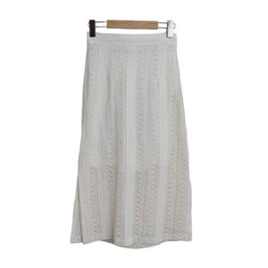 샵앤) 국산 여성 뒷밴딩 옆트임 레이스 여름 펀칭 롱 스커트 STJ-WSK-4609-베이지