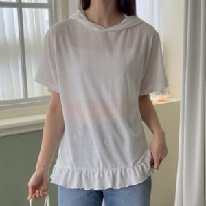 나야홍 / 빅사이즈 506 마이러브후디린넨반팔티 DGOU261