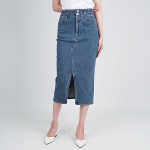 [게스]게스 여성 청치마 오비변형 롱 스커트 미디엄블루 YO2D655