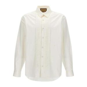 구찌 롱슬리브 플리츠 플라스트론 셔츠 762171ZAPQT 9011 TP944027866
