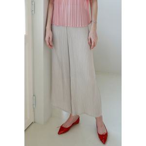 [요이츠]더블 플리츠 스트레이트 팬츠_YJ04WOPSL84_IV1