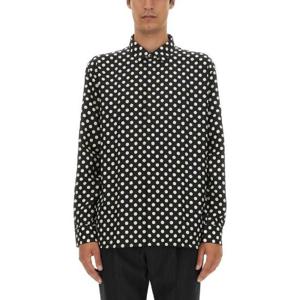 Saint Laurent 폴카 도트 프린트 버튼 셔츠 646850Y6G75 1095 TP944612523