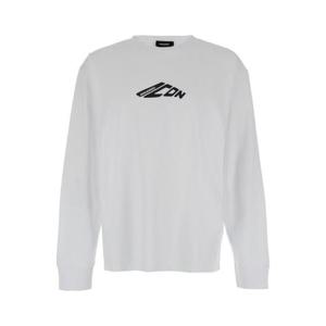 Dsquared2 아이콘 로고 프린트 긴팔 티셔츠 S79GC0099D20033 100 TP944875224