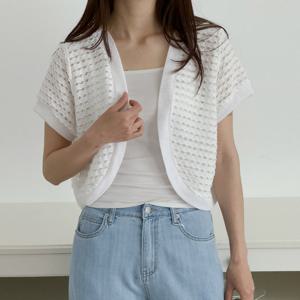 나야홍 / 빅사이즈 506 여름휴양지시스루볼레로 DGOU770