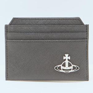 25 FW 비비안 웨스트우드 Orb 오브 사피아노 레더 카드홀더 블랙 5403000BU S0021 N401