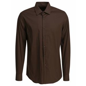 [PRADA] 라프리마 남성 스트레치 코튼 셔츠 UCM608 10HTF0192 S OOO Brown /3