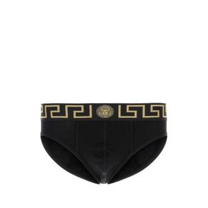 베르사체 남성 블랙 Stretch 면 삼각팬티 AU101801A10011 A83K