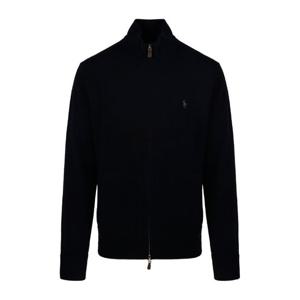 랄프로렌 로고 자수 하이넥 풀 집 가디건 710974149003 POLO