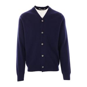 꼼데가르송 블루 브이넥 버튼업 가디건 FZN105PER 2NAVY