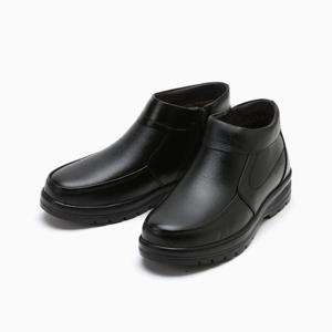 남성 겨울 털 가죽 단화 WW-SE-SHARK389-블랙