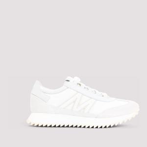 몽클레어 화이트 레이스업 가죽 스웨이드 스니커즈 K209A4M0021