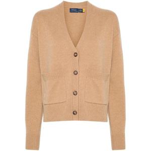 폴로 랄프로렌 로고 자수 가디건 211914536008