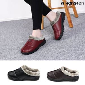 행텐 HT-357-1 공용 퍼안감 겨울 슬리퍼 방한슬리퍼 따뜻한 신발 방한화 퍼