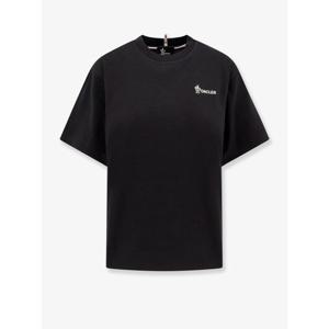 [MONCLER] 라프리마 여성 티셔츠 앤 탑 코튼 위드 frontal 로고 0988C0000983927 999 Nero /12