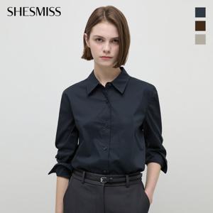 [쉬즈미스] 코튼 혼방 카라 셔츠_SWWSTP32040