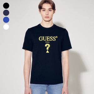 [게스(진)]남성 무테삼각 아크릴 짠짠컬러 반팔티셔츠 MP2K9436