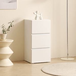 F41550 화이트 3단 서랍장 400 1color