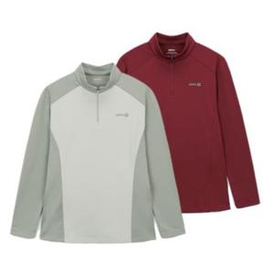 [네파] 여성 봄 가을 블럭 파워스트레치 집업 티셔츠 7K65403