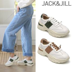 잭앤질 소가죽 리프펀칭 밴딩끈 스니커즈(JA5123)