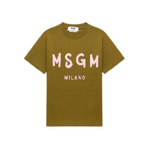 엠에스지엠 반팔 티셔츠 3941MDM510 257798 38 OLIVE GREEN